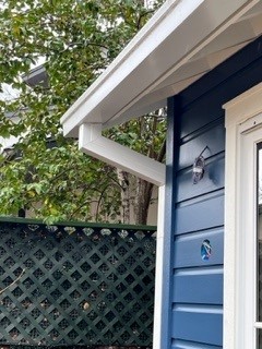 Box Gutter with Box Downspouts